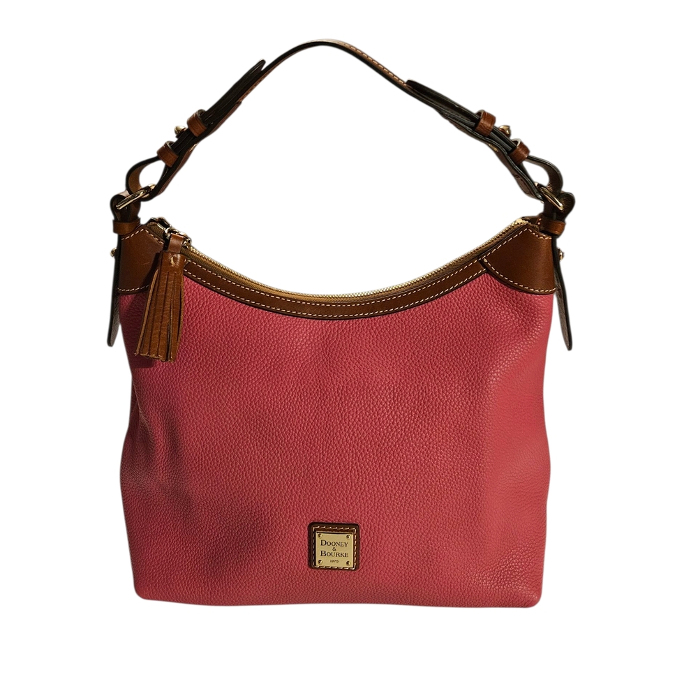 New Dooney & Bourke Hot Pink and Brown Hobo Bag